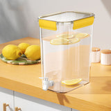 Cold Water Kettle Large Capacity Thicken Faucet Sealed Drink Storage Pot for Kitchen Yellow4.5L V1294-YM0716-3118220167112