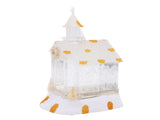LED Lighted Xmas House Music Box USB Battery Operated Snow Frosted Glittering Village Building Xmas V1294-YM0901-3115250056411