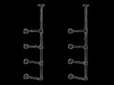 Wall Shelves Display Bookshelf Industrial DIY Pipe Shelf Rustic Brackets V63-837281