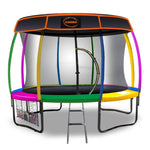 Kahuna Trampoline 14 ft with Roof - Rainbow TRA-KAH-14-RB-RF