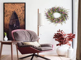 24 Inch Spring and Everyday Greenery Wild Wreath for Front Door, Mixed Green Leaves and V1258-DP02-C-2650