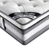 Mattress Euro Top Single Size Pocket Spring Coil with Knitted Fabric Medium Firm 34cm Thick V43-MAT-PET-S