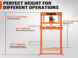 12-Ton Hydraulic Heavy Duty Floor Shop Press H-Frame Straightening Metal Garages V465-82024