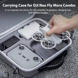 STARTRC Carrying Case for DJI Neo Portable PU Storage Protective Bag for DJI Neo Fly More Combo V413-ST-1123988-NEO-CASE-GREY