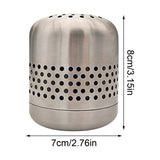 Stainless Steel Refrigerator Deodorizer Box, Reusable Fridge Odor Absorber and Eliminator, No V1366-AZ2-W-24959