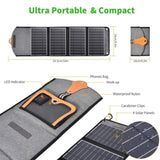 CHOETECH SC005 22W Portable Waterproof Foldable Solar Panel Charger V28-ELECHOSC005