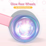 Pink Baby Balance Bike with LED Lights, 55x23x39cm, Suitable for Toddlers Aged 12-36 Months V178-59327