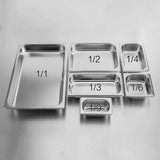 SOGA 12X Gastronorm GN Pan Full Size 1/1 GN Pan 2cm Deep Stainless Steel Tray With Lid GP5401WLIDX12A