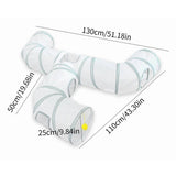Gray Faucet Shaped Pet Tunnel Toy Collapsible Play Channel with Interactive Design for Cats V1192-AZ-W-24113