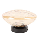 Modern Minimalist Wall Sconce 3000K Warm Light Glass Iron Corrugated Projection Round Indoor Wall V1294-YM0901-3119250033011