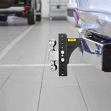 VEVOR Adjustable Trailer Hitch, 8" Rise & Drop Hitch Ball Mount 2" Receiver 14,000 LBS Rating, 2 and V952-TZT2INCH8INCHT3ALV0