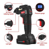 Giantz Cordless Tyre Inflator Portable Air Compressor Pump 20V 120PSI Digital LED AC-20V-BK
