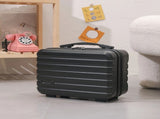 14 Inch Mini Makeup Case, Lightweight Cosmetic Travel Bag with Shoulder Strap & Zipper V1232-XSSNB005