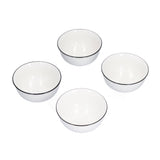 4PCS 6in Soup Bowl White Ceramic Noodle Bowl Eco Friendly Rice Bowl for Kitchen Restaurant V1294-YM0523-3118210320011