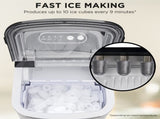 Morphy Richards Ice Maker Stainless Steel 15kg Small Large And Cube 2.1L Tank MRIM15SS