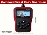 Automobile OBD2 Fault Diagnosis Instrument, engine fault code Reader, suitable for all OBD II models V1105-YAOBD-01