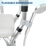 Shower Seat Bath Chair Adjustable Height Non-Slip Shower Bathtub Seat with Padded Arms Removable V985-BATHSEAT