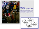 Sturdy Iron Drum Clamp for Reliable Drum Mounting Plated Silver 20Pcs V1369-AZ3-W-20118