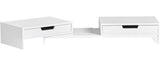 White Monitor Stand with Drawers V178-63284