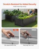 Metal Raised Garden Bed, 6 x 3 x 2 ft Outdoor Galvanized Box, with Open Bottom, Large V952-JSFXZZCZFXSLG0SR1V0