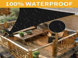 5x5x7M Waterproof Triangular Sun Sail with UV Protection for Garden Terrace and Pool, Black, V1188-MS-325-1081