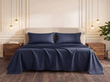 Giselle King 500TC Cotton 4Pcs Sheet Set with 40cm Extra Deep Pocket for Thick Mattresses Sateen SHEETSETS-TC5-NB-K
