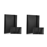 Black PP Trading Cards Binder for Collection 2Pcs V1369-AZ3-W-17366