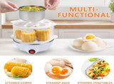 Electric Egg Cooker Steamer with Timer Auto Shut-Off 14 Egg Capacity 350W Double Layer V1258-DP02-BOL-392