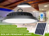 Solar Power Outdoor UFO LED High Bay Light 300W Black for Shed Garage Shop V178-59185