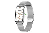 Smart Watch Women Fitness Tracker Sport Bracelet for Android iOS Phones-Silver V1263-JX-7697-2