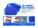 2 Pcs Cooling Vest With 48 Pcs Ice Pack Adjustable Ice Vest for Men Women Hot Weather Working V1369-AZ3-W-08301