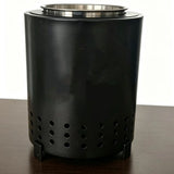 Stainless Steel Fire Pit, Portable Campfire Stove with Smokeless Design, Outdoor Fireplace for V1366-AZ2-W-23494
