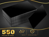 550 Pcs Metal Business Cards Engraving Aluminum Plates for Crafting Multipurpose Metal Sheets 0.01 V1369-AZ3-W-11242