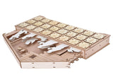 LED Light Calendar Wooden Desk Calendar Christmas Advent Calendar Ornament for Holiday Decoration V1294-YM0523-3115210294311