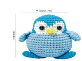Beginner Crochet Kit for Making Penguin Doll, Includes Yarn Hook Stuffing Eyes Step-by-Step V1370-AZ4-10587