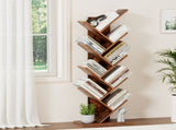 Artiss Tree Bookshelf 9 Tiers Walnut FURNI-L-SHELF-9TB-WAL