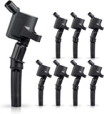 Set of 8 Curved Boot Ignition Coil Pack Compatible with Ford Lincoln Mercury 4.6L 5.4L V8 V1258-DP02-WO-167