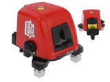 Portable 360 Degree Red Light Level Meter 2 Line Self Leveling Level Construction Tool V1294-YM0901-3117210128111
