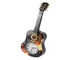 Wall Clock Silent Simulation Ukulele Shaped Decorative Alarm Clock for Bedroom Student Dormitory V1294-YM0626-3115220139511