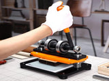 Leather Cutting Machine, 7.1 x 3.9 in Embossing Plate Manual Die Cutter, 0.47 in Pressure Stroke V952-SDSLPGYHJ18XT44PEV0