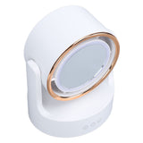 Lighted Mirror Fan Multifunctional Silent Oscillating Rechargeable Desk Bladeless Fan for Home V1294-YM0901-3113240170011