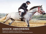 Non Slip Gel Saddle Pad for Horse TPE Half Pad for Back Breathable Provide Ample Cushioning for V1258-DP02-F-798
