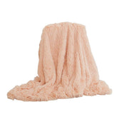 Super Soft Faux Fur Blanket Ultra Plush Decorative Throw Blanket for Kids Sofa cover blanket, bed V1192-AZ-W-11126