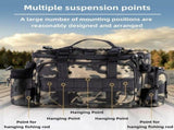Fishing Tackle Storage Bag with Zipper and Rod Holder, Water-Resistant Carry Bag for Saltwater and V1237-ZY-917-022