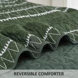 Elegant Quilted Bedspread and Pillowcases Set: Perfect for a Luxe Bedroom Feel - Queen size V745-MAC090443Q13U