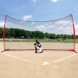Barricade Backstop Net, 20x10 ft Ball Sports Barrier Netting, Portable Practice Equipment with Carry V952-DQW2010YC000EHXS0V0