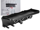 Hair Blower Stand Organizer WallMounted Hair Dryer Holder Bathroom Storage Rack Black V1294-YM0901-3112200144611