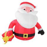 5.9FT Inflatable Father Xmas with Gift Box 190T Polyester IP44 Water Proof LED Lighted Blow Up Xmas V1294-YM0901-3111250201611