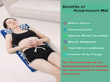 Blue Massage Acupressure Mat Yoga Sit Lying Mats Pain Stress Soreness Relax AU NEW V201-QHGMMOREONE020