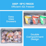 GECKO 139L Upright Portable Fridge / Freezer, 12V/24V for Motorhome, Tiny Home, Off-grid and V219-CMPFRUGK13KA